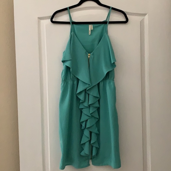 Dresses & Skirts - Turquoise Zip up Dress